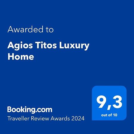 Agios Titos Luxury Home Iraklio Eksteriør bilde
